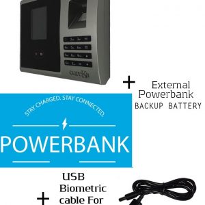Biometric Staff Attendance Face Fingerprint+Powerbank Backup