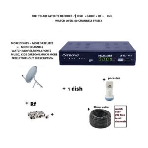 Strong Srt 497s Hevc h265 HD Free to air decoder with 1 dish lnb