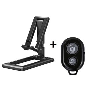 Foldable Mobile Phones Stand with Selfie Bluetooth images taker
